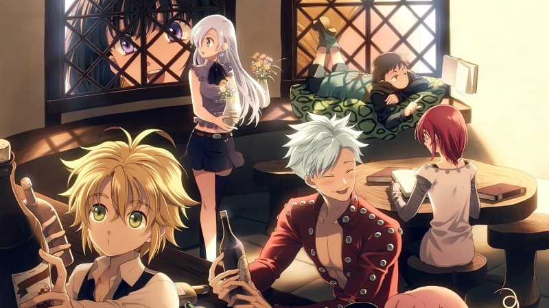 blond hair, Black Hair, adult, 1080P, young men, White Hair, sitting, young women, Brown Hair, Girl, real people, young adult, home interior, Anime, people