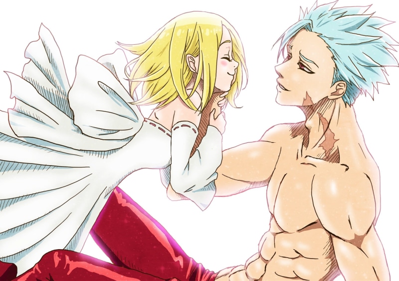 Anime, Elaine (The Seven Deadly Sins), Blonde, 1080P, White Dress, Ban (The Seven Deadly Sins), The Seven Deadly Sins
