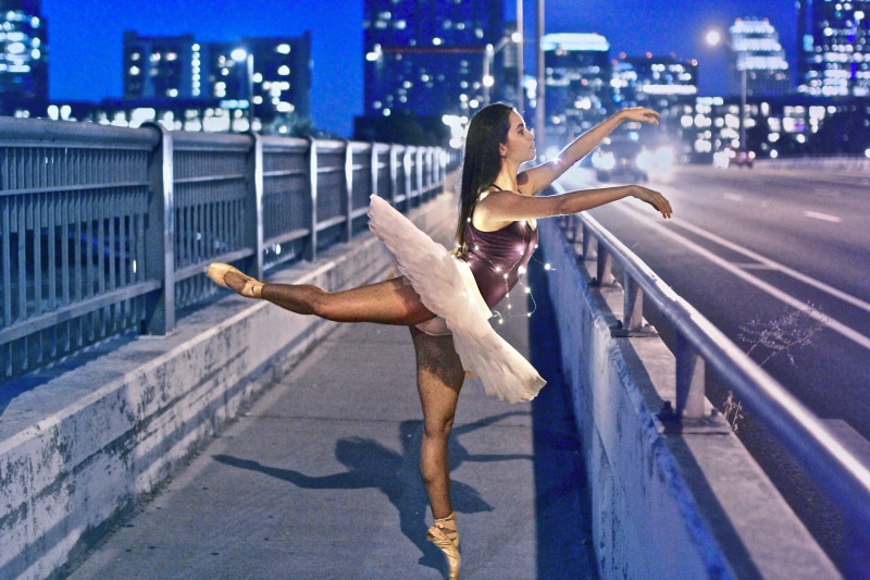 standing, people, night, gritty, happiness, young Women, vitality, summer, brunette, lifestyles, motion, one Person, outdoors, dark, city Life, dancer