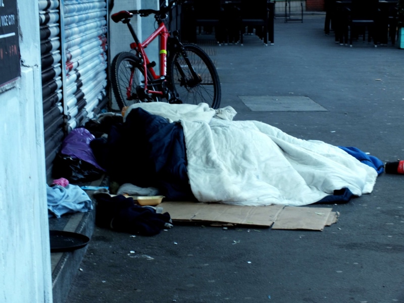 transportation, built structure, social issues, messy, no people, land vehicle, plastic bag, day, garbage, mode of transportation, bicycle, manchester