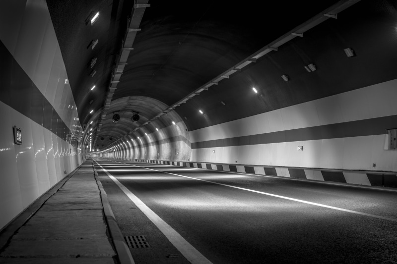 illuminated, dark, transportation, blur, tube, direction, surface level, underpass, perspective, ceiling, architecture, road, the way forward, tunnel, 5K