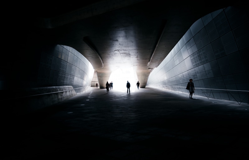 business, travel, modern, dongdaemun, urban, silhouette, underground, city Life, south korea, underpass, architecture, shadow, men, tunnel, space, street