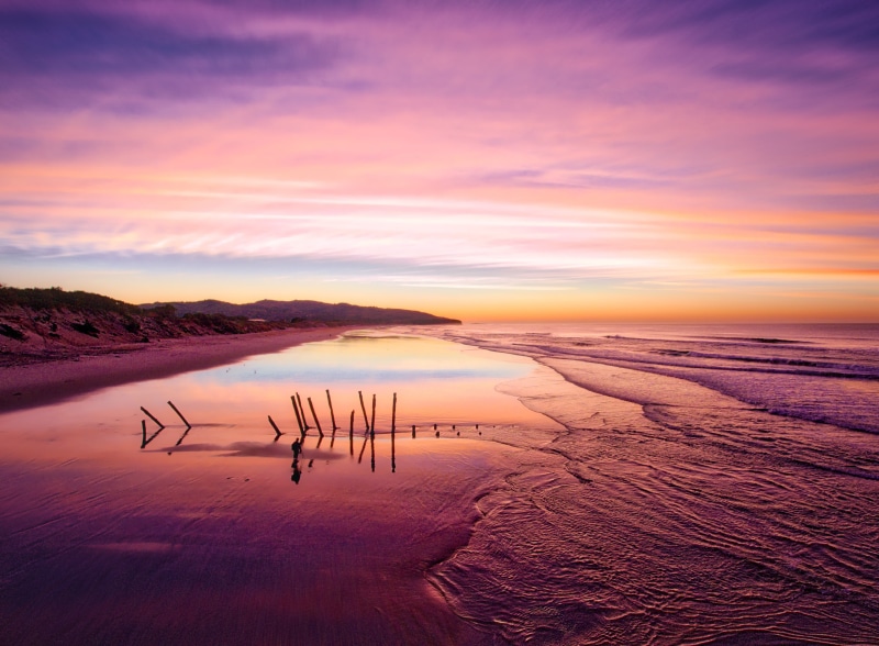 low, Customs, water, St Clair, Purple, Sunrise  Sunset, DJI, sunset, outdoor, low light, Horizon, RR, Horizontal, com, Ocean  Sea, Colour, coastline, sea