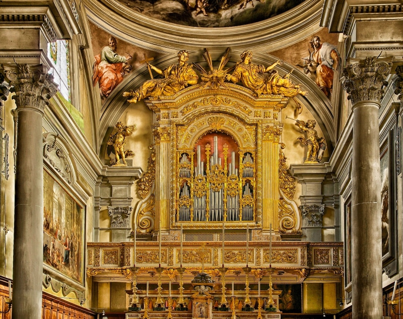 building, sculptures, cathedral, carving, close, organ, church, hdr, place of worship, interior, buildings, baroque style, indoor, musical instrument, catholicism