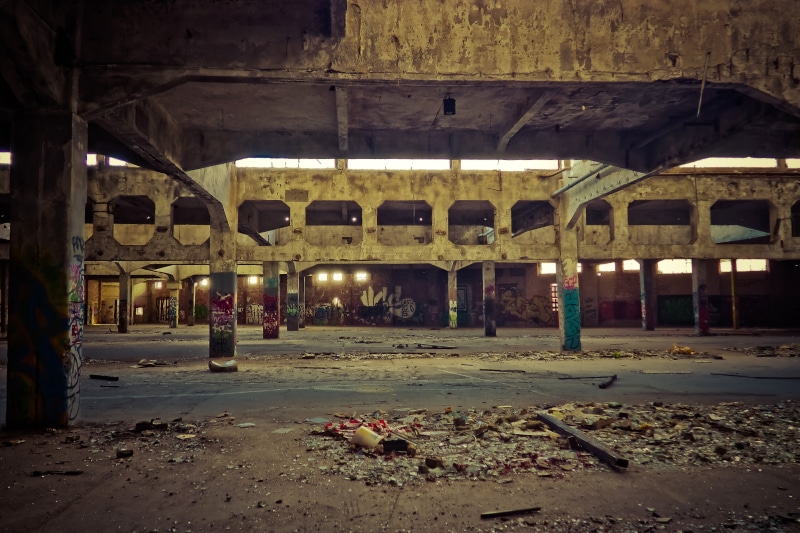 rooms, night, no people, dirt, broken, bridge, mood, decay, architecture, damaged, factory, run down, transportation, transient, industry, structure, deterioration