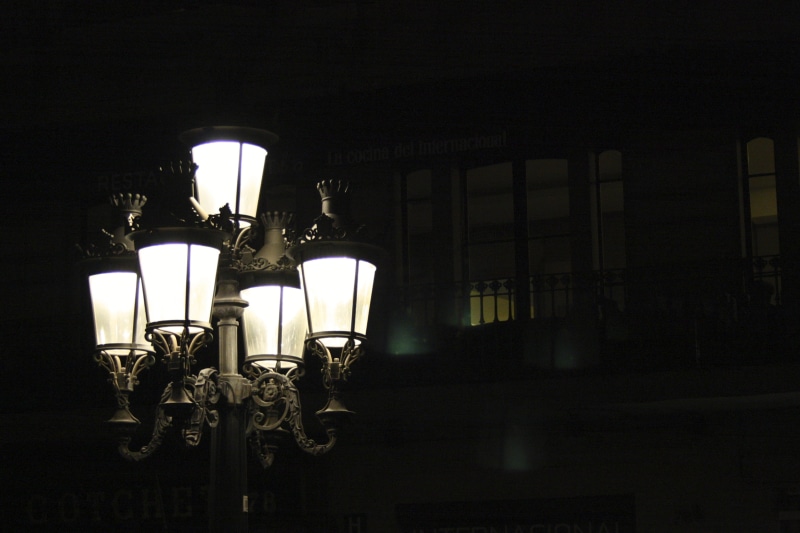 ceiling, head, electric Lamp, gaslight, turned on, illuminated, electric light, street lamp, hanging, light, indoors, lighted, gray, street Light, ornate