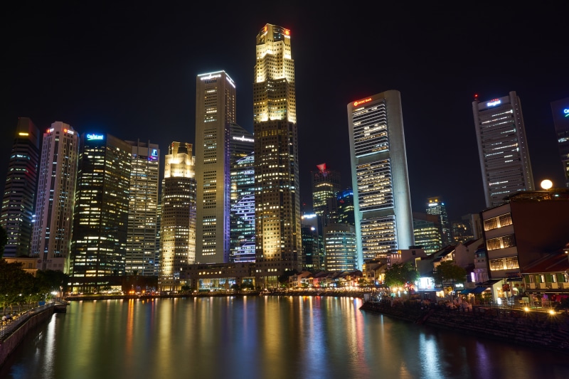 composition, portrait, contemporary, built structure, holidays, high, urban, singapore, urban skyline, waterfront, city ​​center, luxury, city