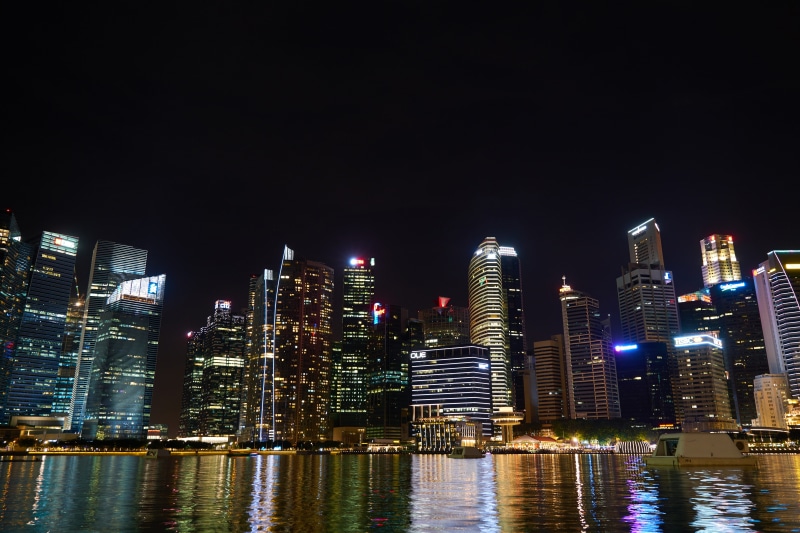 building, City, singapore, lights, great, Skyscraper, downtown District, contemporary, tall - high, background, hotel, holidays, city, 5K, luxury, architecture