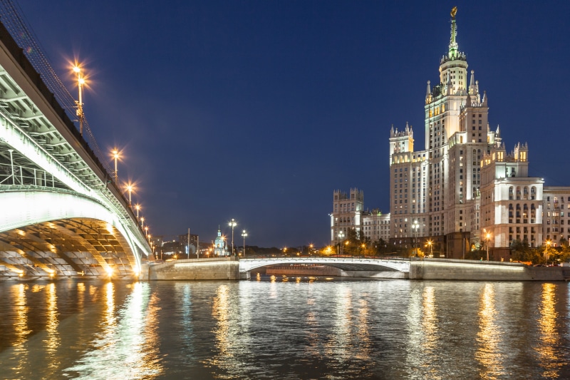 seven  sisters, Moscow, explore, urban Skyline, bridge - Man Made Structure, architecture, buildings, urban Scene, illuminated, night time, lights, night