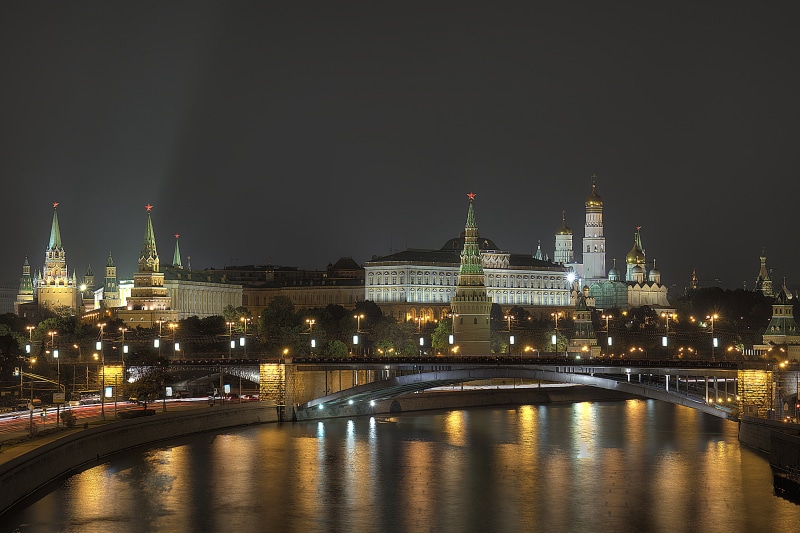 river, architecture, time, urban Scene, Moscow Kremlin, at night, illuminated, kremlin, building, famous Place, moscow, dusk, city, Moscow  Kremlin, HDR