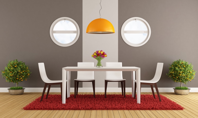 white, flooring, domestic room, wooden, dining room, plant, shape, design, home interior, elegance, electric lamp, stylish design, Contemporary, home showcase interior