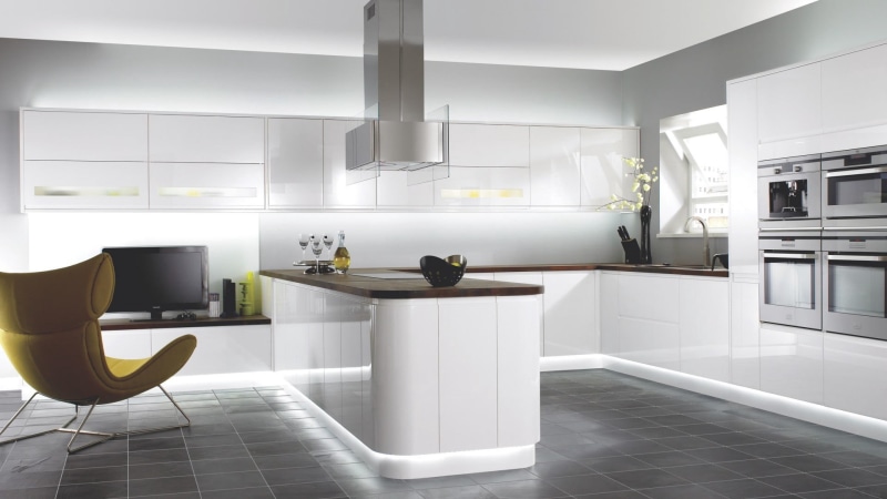 kitchen Island, lifestyles, elegance, decor, wide, no People, 1080P, architecture, wooden, domestic Life, furniture, island, sparse, interior, household equipment