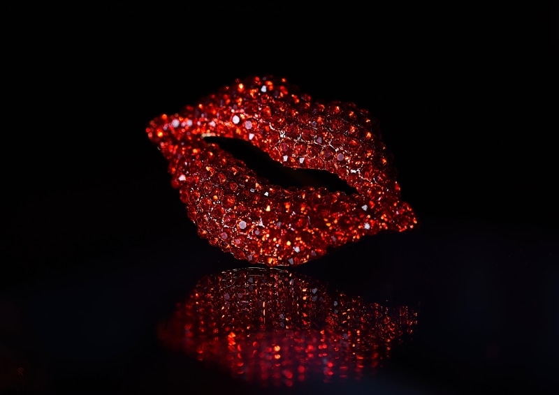 heart shape, design, lips, food and drink, mineral, 5K, healthcare and medicine, red, black background, kiss, shiny, creativity, wealth, shape, food, sweet food