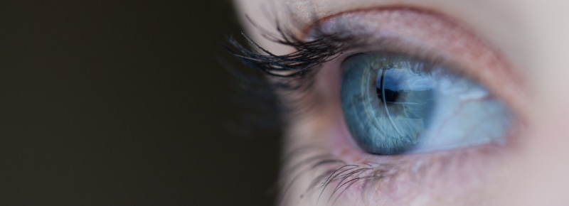 macro, human eye, one person, eyesight, eyelashes, human face, indoors, human, model, makeup, woman, human body part, retina, black background, body part