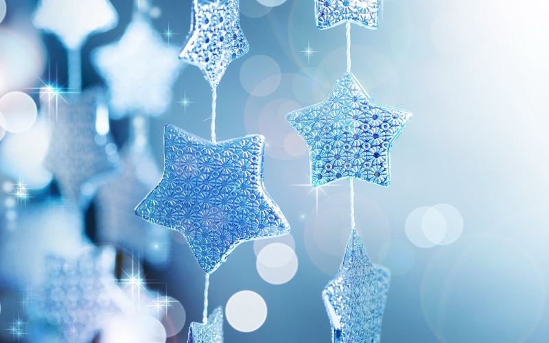 art and craft, holiday - event, indoors, decoration, 1080P, garland, shape, glitter, new Year, ornate, gift, sequins, Shine, sphere, no People, year, white