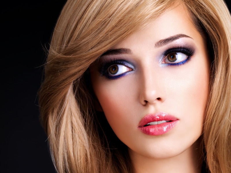 women, 5K, eyes, face, makeup
