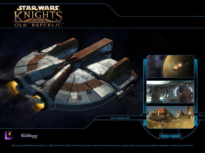 knights, republic, kotor, hd, wars, 720P, Star Wars, star, art, video, hawk, knights of the old republic, old, ebon, games, Ebon Hawk