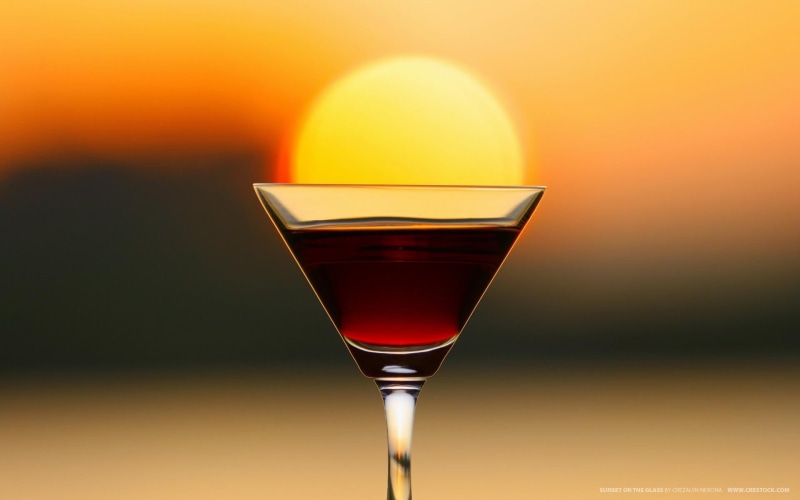 black, martini, food, alcohol, food and drink, red, 1080P, red wine, still life, reflection, floor, Sun, landscape, close-up, studio shot, drinking glass