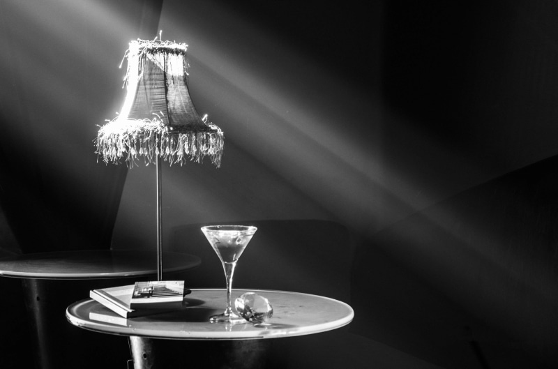 4K, no people, black background, indoors, luxury, nature, electric lamp, food and drink, black white, refreshment, equipment, lighting equipment, drink