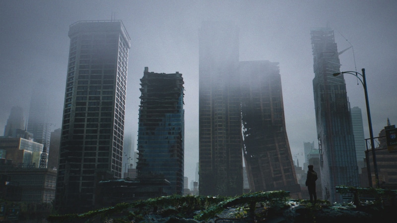Sci Fi, City, Post Apocalyptic, 1080P
