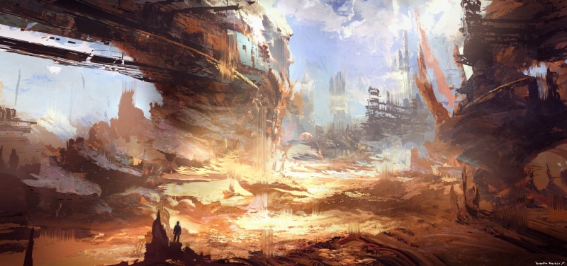 Rock, Post Apocalyptic, 1080P, Desert, Landscape, Sci Fi, Ruin