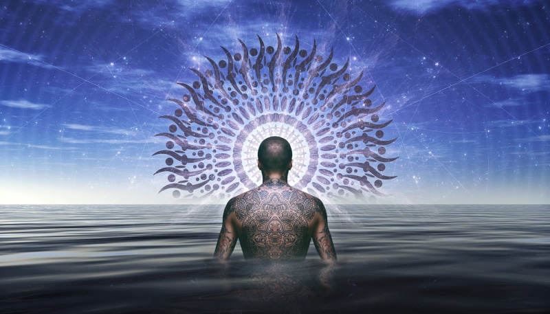 reiki, water, full, fantasy, sky, enlightenment, travel, tribal, people, night, boho, outdoors, spirituality, shaman, digital composite, heal, channeling