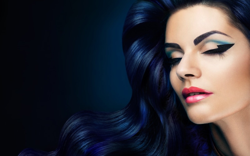 Style, 2K, Girl, s, Eyes, portrait, woman, Wavy, Fashion, Lashes, closed, Hair, Makeup