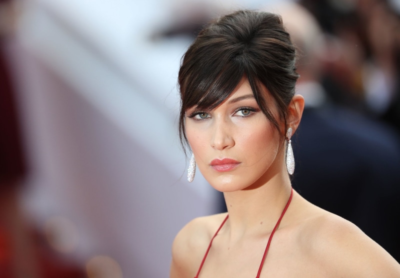 Face, Models, Earrings, Blue Eyes, 1080P, Brunette, American, Bella Hadid