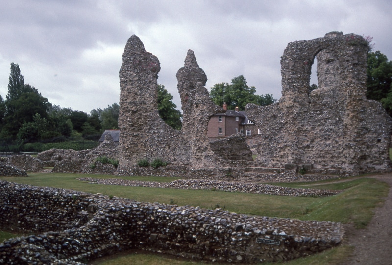 ruins, building exterior, cloud - sky, nature, solid, bury saint edmunds, ruined, ancient, england, old, travel, outdoors, architecture, ancient civilization