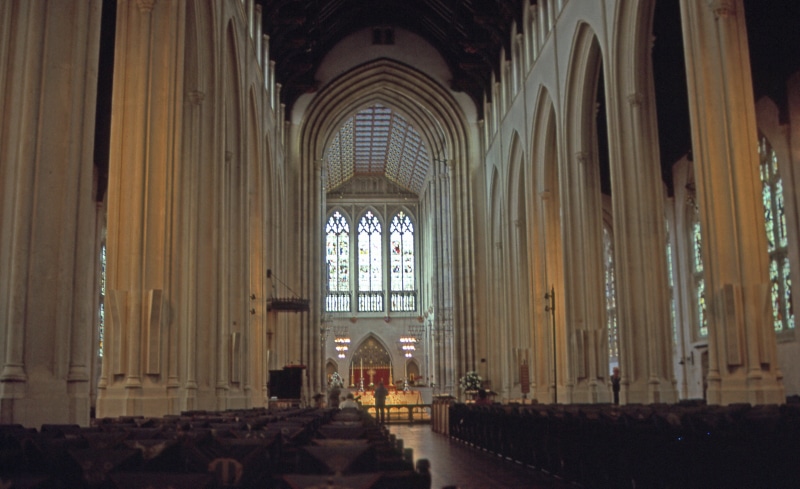 belief, glass, ornate, cathedral, built structure, pew, architectural column, architecture, bury st edmonds, incidental people, bury saint edmunds, building