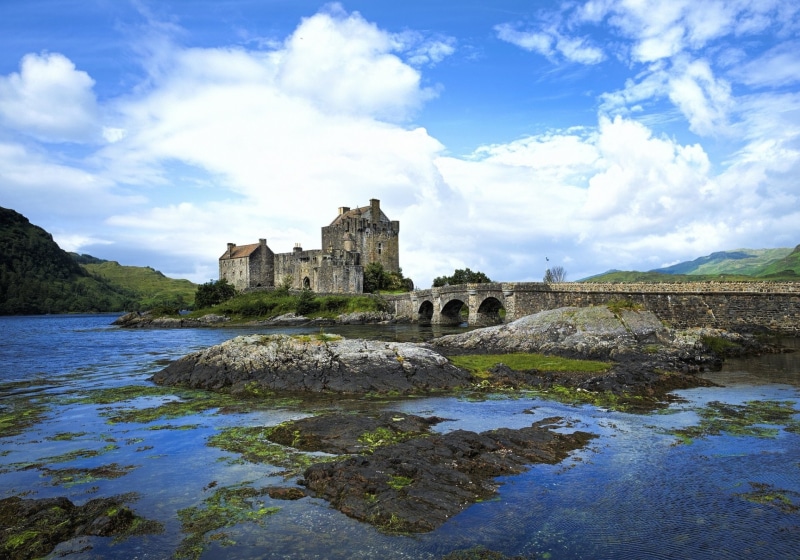 Scotland, Castles, Eilean Donan Castle, Castle, 1080P
