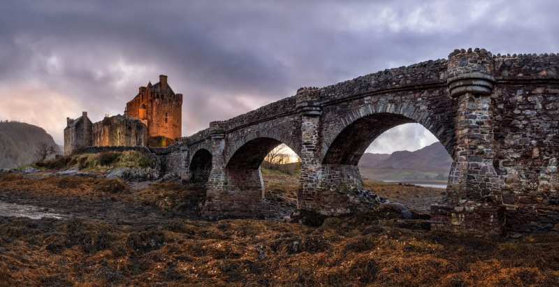 the island of Donan, Scotland, The Eilean Donan Castle, 1080P