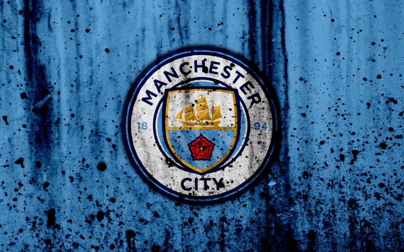 Logo, Manchester City F.C., 4K, Soccer