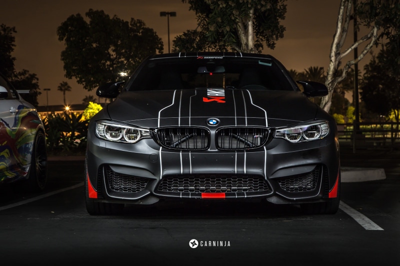 car, Vossen, 2K, car interior, street, LB Works, Carninja, LB Performance, BMW M4 Coupe, sunset, low