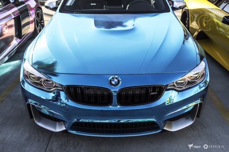 close-up, blue, 1080P, shiny, headlight, metal, BMW M4 Coupe, land vehicle, LB Works, car, vintage car, Carninja, motor vehicle, bmw x6, indoors, transportation