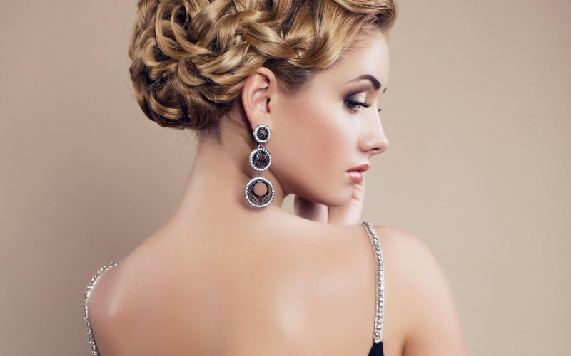 720P, makeup, woman, jewelry, earrings