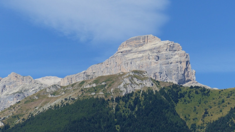 travel destinations, travel, outdoors, day, tranquil scene, tree, solid, scenics - nature, hautes alpes, environment, mountain, alps, nature, landscape