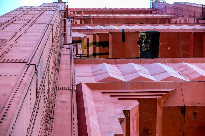 bridge, built structure, 2K, span, art, elements, travel, massive, travel destinations, red, san francisco, outdoors, bay, metalwork, pink color, nature