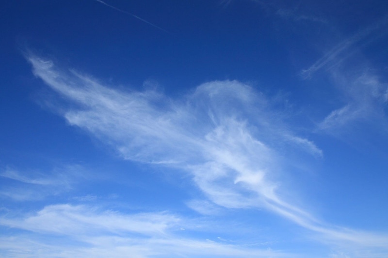 dramatic sky, climate, scenics - nature, textured effect, weather, wispy, outdoors, meteorology, backgrounds, day, sky, freedom, moody sky, blue, cloud - Sky