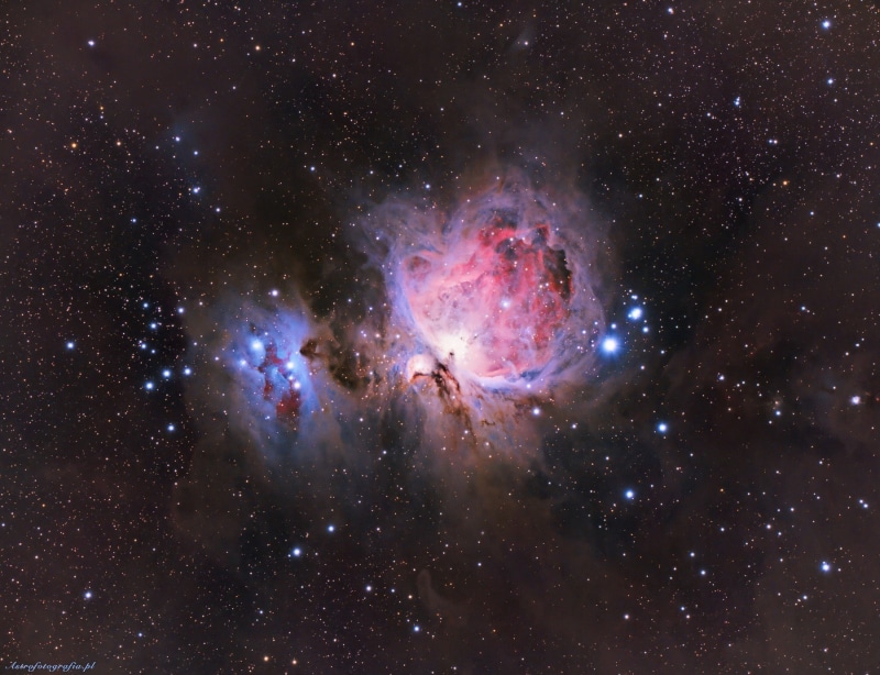 astronomy, no people, illuminated, pink color, constellation, star - space, majestic, nature, beauty in nature, sky, dust, night, wispy, galaxy, infinity