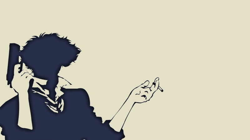 cowboy, hd, 1080P, cigarette, smoking, anime, bebop, cartoon/comic