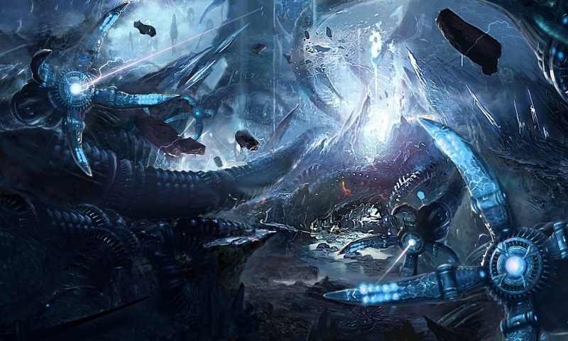 chaotic, video games, 1080P, destruction, Tera, digital art