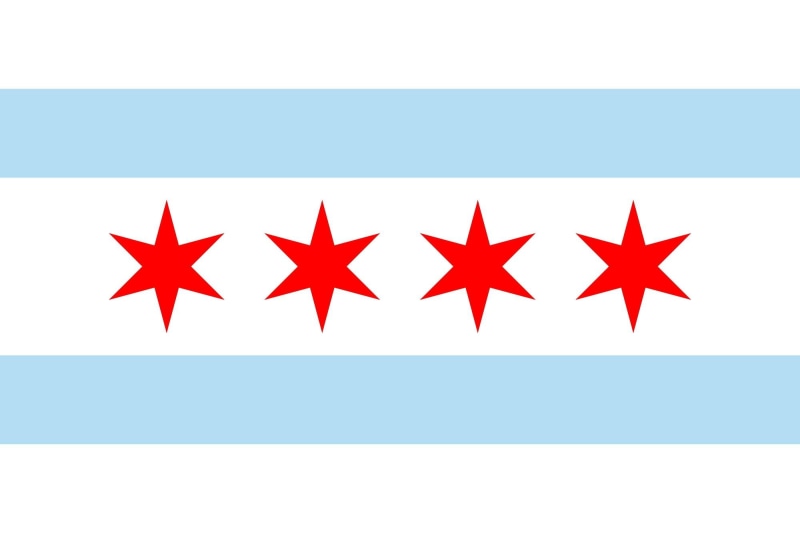 city, flag, chicago, 1080P, 3d and abstract, illinois