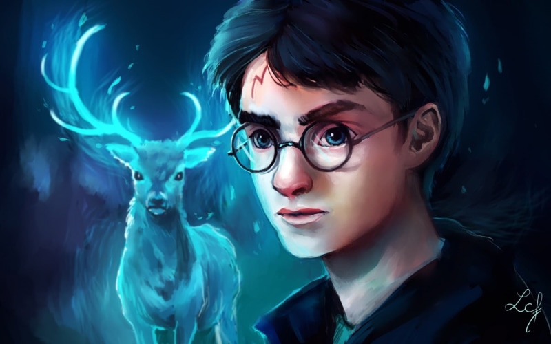 boy, illuminated, art, underwater, 720P, front view, beautiful woman, Harry Potter, lipstick, headshot, water, deer, indoors, women, ludmila cera foce
