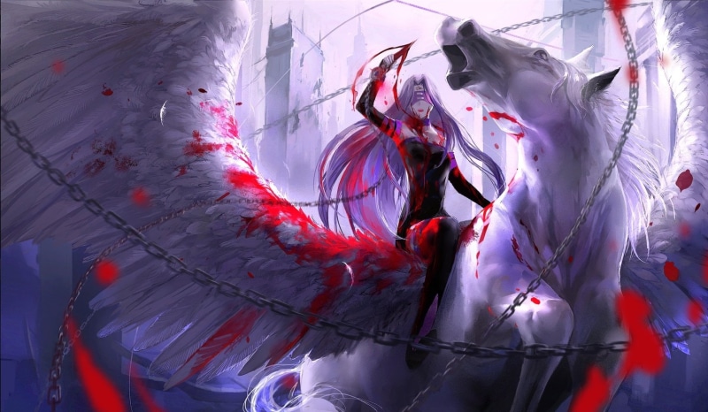 people, Horse, arts culture and entertainment, 720P, art and craft, white color, feather, paint, costume, Fate/Stay Night, carnival - celebration event