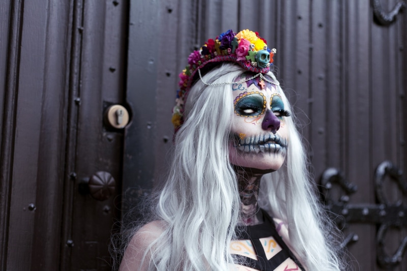 women, 1080P, Sugar Skull, Dia de los Muertos