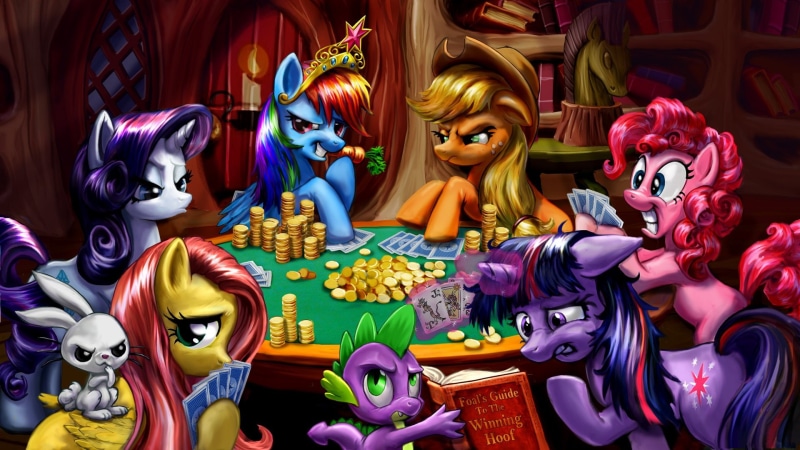 Twilight Sparkle, Rarity (My Little Pony), Fluttershy (My Little Pony), characters, Rainbow Dash, Angel Bunny, My Little Pony, little, illustration, 1080P