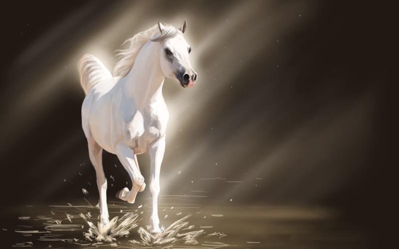 white, 2K, horse, horses, young, white horse