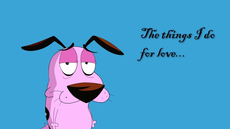 emotion, western script, communication, adult, lifestyles, pink, character, day, Cartoon Network, fashion, colored background, 1080P, text, humor, cyan background