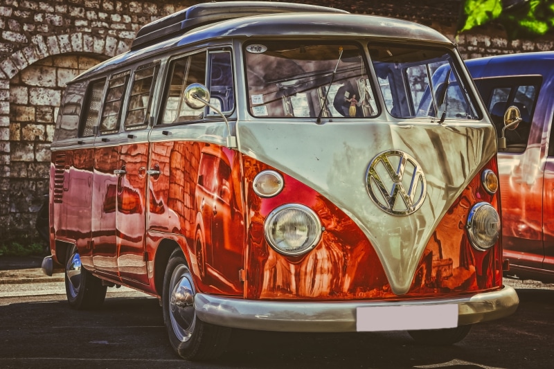 auto, city, no people, bulli, car, hippie, old, bus, sunlight, transportation, vehicle, stationary, retro, travel, mobile home, outdoors, vw, vw bus, 5K
